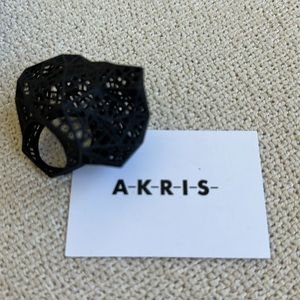 Akris runway nylon fashion ring
